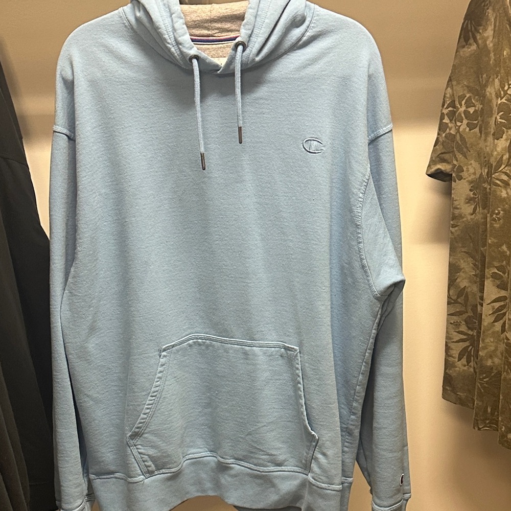 Champion Sky Blue Men's Hoodie